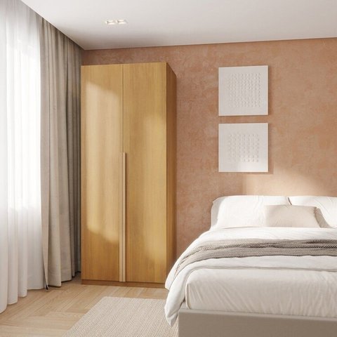 Guarda-roupa Modular 80cm com Portas e Gaveteiro Jade CabeCasa MadeiraOriginals