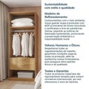 Ver imagem 7 de Guarda-Roupa Planejado 80cm com Portas e Gaveteiro Jade CabeCasa MadeiraOriginals Amarelo/Avelã