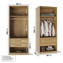 Ver mais imagens de Guarda-roupa Modular 80cm com Portas e Gaveteiro Jade CabeCasa MadeiraOriginals