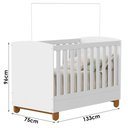 Ver imagem 4 de Quarto de Bebê Apolo Branco Fosco com Colchão Ortobom - Reller