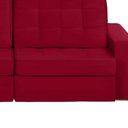 Ver imagem 4 de Sofá Curitiba Modular 3 Lugares 2.30 Mt Retrátil Reclinável Yescasa Vermelho