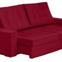Ver imagem 6 de Sofá Curitiba Modular 3 Lugares 2.30 Mt Retrátil Reclinável Yescasa Vermelho