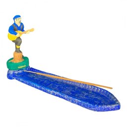 Incensário Régua Cigano em Resina 23 Cm - Selecione a Cor:azul Escuro - 3