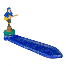 Incensário Régua Cigano em Resina 23 Cm - Selecione a Cor:azul Escuro - 2