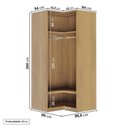 Ver imagem 6 de Guarda-roupa Modulado de Canto 2 Portas Jade CabeCasa MadeiraOriginals