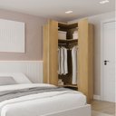 Ver imagem 2 de Guarda-roupa Modulado de Canto 2 Portas Jade CabeCasa MadeiraOriginals