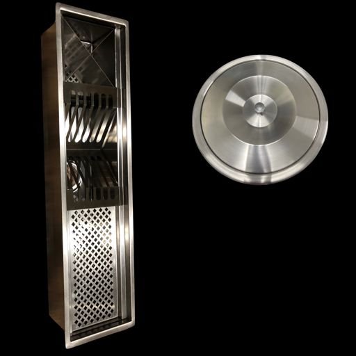 Escorredor De Louca Cozinha Prato Copo Talheres + Lixeira Embutir - 6