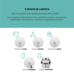 Aspirador de Pó Robô Wap Robot W4000 3 em 1, 3l Mapeamento Inteligente - 12