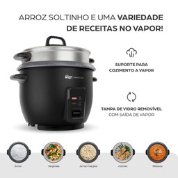 Panela de Arroz Elétrica Wap Wrc1000 2 em 1 com Desligamento Automático - 13
