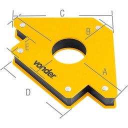 Esquadro Magnético para Soldador 30 KG Combo c/ 2 Peças VONDER - 2