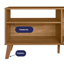 Rack para Tv até 50 Polegadas com 1 Porta Madri - 5