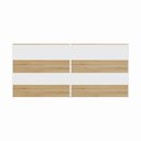 Ver imagem 5 de Balcões para Atendimento Recepção Escritório 180 Cm F5 Cor:macadâmia com Branco