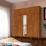 Guarda-roupa de Madeira com Espelho e 10 Portas - Imbuia - 1