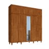 Guarda-roupa de Madeira com Espelho e 10 Portas - Imbuia - 2