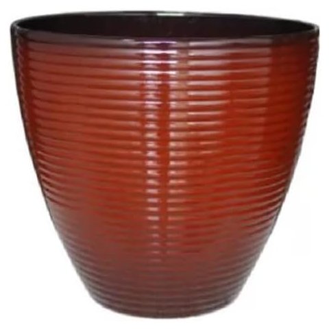 Vaso de Planta Grande Decorativo para Sala Auto Brilho 47cm (liso/terracota)