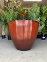 Ver imagem 3 de Vaso de Planta Grande Decorativo para Sala Auto Brilho 47cm (liso/terracota)