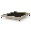 Ver imagem 6 de Cama King Japonesa 210cm Pés Alumínio Haru Bouclé Suave Off White - Sallar Home