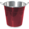 Balde Alumínio para Gelo 8 Litros Vermelho - 1