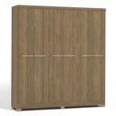 Ver imagem 1 de Guarda Roupa Casal 6 Portas 2 Gavetas Internas E530 Kappesberg - Nogueira