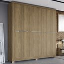 Ver imagem 2 de Guarda Roupa Casal 6 Portas 2 Gavetas Internas E530 Kappesberg - Nogueira