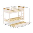 Ver imagem 2 de Treliche Solteiro Juvenil Ananda Casatema MadeiraOriginals Marrom/Off White/Mel
