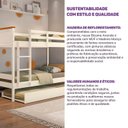 Ver imagem 7 de Treliche Solteiro Juvenil Ananda Casatema MadeiraOriginals Marrom/Off White/Mel