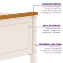 Ver imagem 4 de Treliche Solteiro Juvenil Ananda Casatema MadeiraOriginals Marrom/Off White/Mel