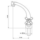 Ver imagem 5 de Torneira Lavatório Móvel 1/4 de Volta Kelly Metais Cromada