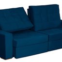 Ver imagem 5 de Sofá Curitiba Modular 5 Lugares 2.50 Mt Retrátil e Reclinável Yescasa Azul