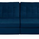 Ver imagem 6 de Sofá Curitiba Modular 5 Lugares 2.50 Mt Retrátil e Reclinável Yescasa Azul