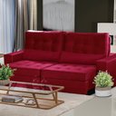 Ver imagem 1 de Sofá Curitiba Modular 5 Lugares 2.50 Mt Retrátil e Reclinável Yescasa Vermelho