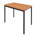 Ver imagem 6 de Conjunto Jade Flex 136cm Tampo Laminado com 6 Cadeiras Bege/Preto/Freijo