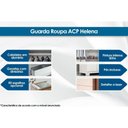 Ver imagem 5 de Guarda Roupa Casal 2 Portas de Correr e 2 Gavetas C/ Espelho Helena Flex Cinamomo/cinamomo ou Off