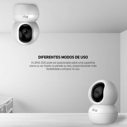 Câmera de Segurança Lens 200, 360° Graus com Cancelamento de Eco e Detector de Movimento, 5w 5v - 7