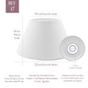 Ver imagem 1 de Cúpula Clássica de Abajur Luminária 14x9x22cm de Tecido Algodão Soquete Nacional Ref 17