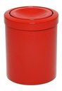 Ver imagem 6 de Cesto Lixeira 12 Litros Tampa Meia Lua Esfera Varias Cores Cor:vermelho