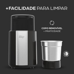 Moedor de Café Elétrico Aroma Wmc200 com 2 Lâminas em Aço Inox 200w 127v - 10