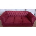 Ver imagem 2 de Sofá Duque 1.80m com 3 Assentos Suede Bordo - Sofá - Salão - Tv - Chesterfield