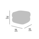 Ver imagem 2 de Puff Biscuit Boucle 38 Cm X 58 Cm Pés de Madeira