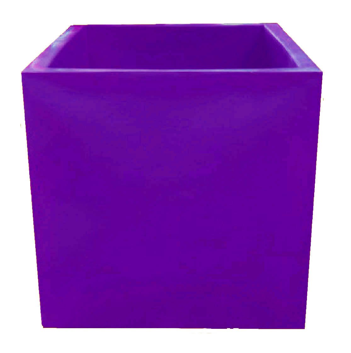 Vaso Plantar plantas Quadrado Polietileno 40X40 BGPLASTICOS V10 AZUL ARARA 009 - 8