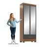 Quarto Modulado de Canto 3 Peças 5 Portas 2 Gavetas com Espelho Smart Plus - 13