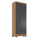 Ver mais imagens de Quarto Modulado de Canto 100% MDF 3 Peças 5 Portas 2 Gavetas com Espelhos Smart Plus Espresso Móveis Cinza/Cinamomo/Chumbo