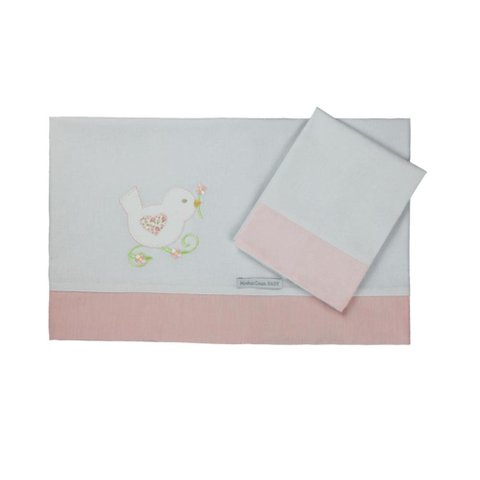 Lençol de Mini Berço Passarinho