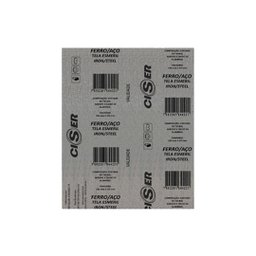 Lixa Folha Ferro Grão 220 225x275 Ciser - 10 Unidades - 3
