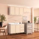 Ver imagem 1 de Cozinha Completa 3 Peças 224CMX200CM Amara Bege/Branco/Creme