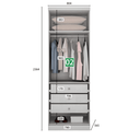 Ver mais imagens de Modulado Casal Completo 6 Portas 8 Gavetas - Rizon-Branco - Móveis Novo Horizonte