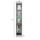 Ver imagem 5 de Modulado Casal Completo 6 Portas 8 Gavetas - Rizon-Branco - Móveis Novo Horizonte