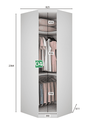 Ver imagem 6 de Modulado Casal Completo 6 Portas 8 Gavetas - Rizon-Branco - Móveis Novo Horizonte