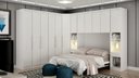 Ver imagem 1 de Modulado Casal Completo 6 Portas 8 Gavetas - Rizon-Branco - Móveis Novo Horizonte