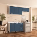 Ver imagem 1 de Cozinha Completa 3 Peças 224CMX200CM Azul/Branco